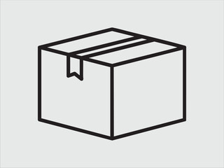 vector illustration of a box with lid