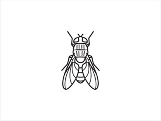 Fly line icon, outline vector sign, linear pictogram isolated on white. Symbol, logo illustration