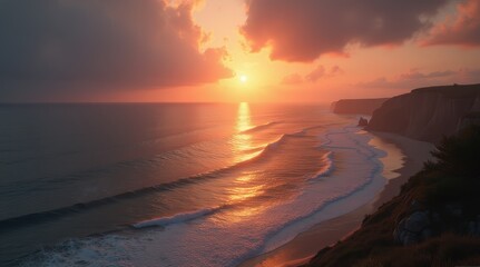 Obraz premium sunset on the beach
