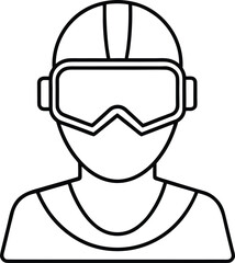 vector illustration of a construction worker