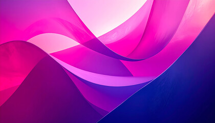 Abstract flowing waves of vibrant pink and purple light