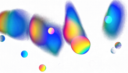 Soft Dream Light Leak Gradient with Warm Film Grain PNG