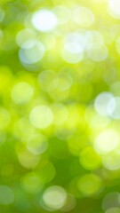 Obraz premium Spring Green Background with Soft Blur Foliage and Bright Natural Light