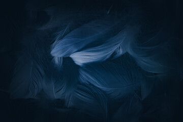 An abstract background featuring soft, flowing blue and dark hues. The design creates a sense of...