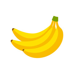 banana on white background