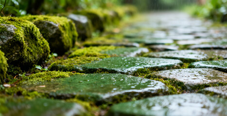 Fototapeta premium moss on the stone