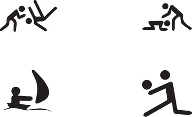 yoga silhouette vector