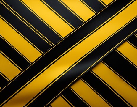 yellow black tape warning caution danger hazard striped barrier safety attention construction pattern design silhouette