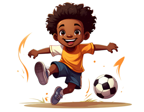 boy playing football
