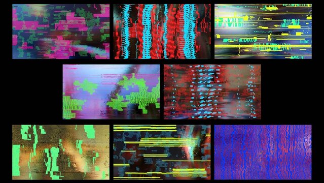 Glitch Swipe Transitions