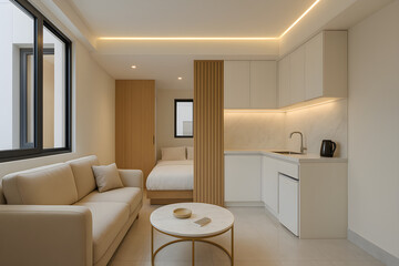 Fototapeta premium modern living room interior 