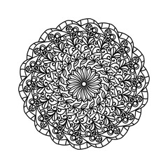 mandala line art 
