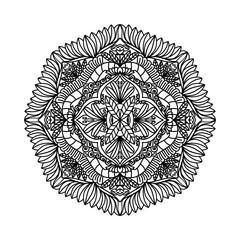 mandala line art 