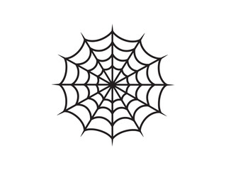 Clean Spiderweb Line Art Vector Design