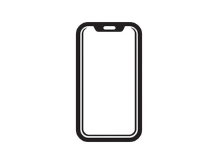 Elegant Smartphone Graphic Clean Vector Lines