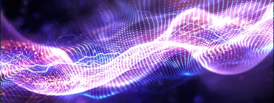 3D rendering DNA molekul strands animation