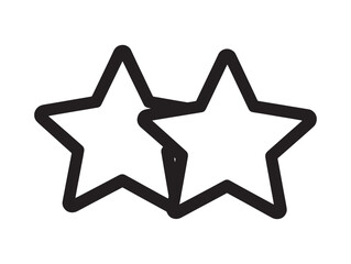 Minimal 2D Stars Orbit Line Illustration