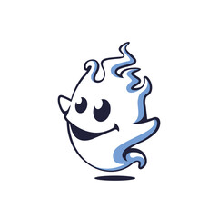 ghost abstract logo modern style