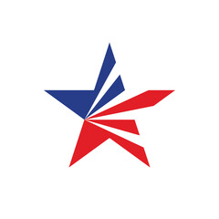 Obraz premium star abstract logo modern style