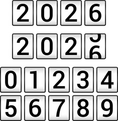 2026 Happy new year countdown. New Year Countdown Background. Happy new year 2026 illustration with counter. Countdown Timer Happy New Year