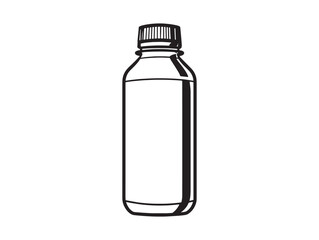 Minimalist 2D Line Water Bottle