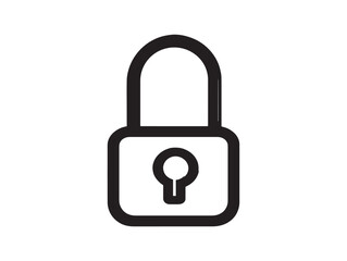 Minimalist Unlock Icon Modern Line Design