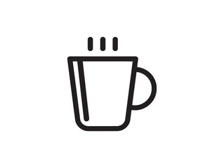 Mug Hot Icon Minimalist 2D Vector