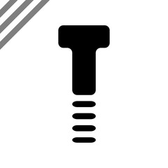 Minimalist black letter T vector design with horizontal line accents. Simple modern concept suitable for logo, typography, or branding elements