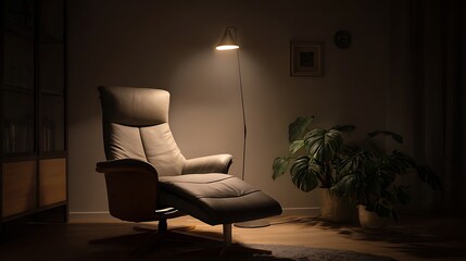 Modern luxury living room with beautifull arm chair 