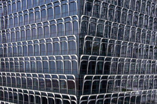 Beautiful building facade of Keppel South Central at downtown,  Singapore.