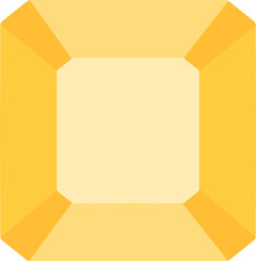 3D Square Gemstone Illustration