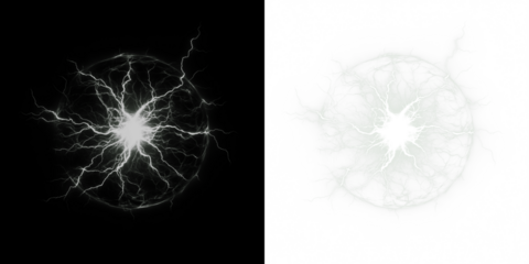 Abstract electric energy burst illustration with dynamic lightning patterns on contrasting backgrounds, showcasing vibrant visual effects and creative design concepts for digital use