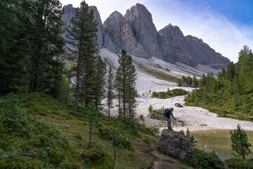 Odle group mauntains from Adolf Munkel trail