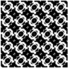  Abstract texture for fabric print, card, table cloth, furniture, banner, cover, invitation, decoration, wrapping. seamless repeating pattern.Black and white pattern.
