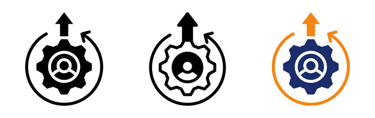 Output Management Icon Collection Glyph & Mixed Style 