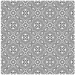 Abstract texture for fabric print, card, table cloth, furniture, banner, cover, invitation, decoration, wrapping. seamless repeating pattern.Black and white pattern.
