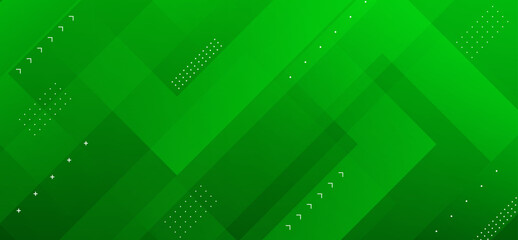 Green geometric abstract background with layered diagonal shapes