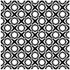 Fototapeta premium Abstract texture for fabric print, card, table cloth, furniture, banner, cover, invitation, decoration, wrapping. seamless repeating pattern.Black and white pattern.