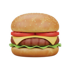 Burger front - 3d icon