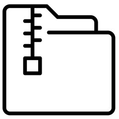 folder compress icon