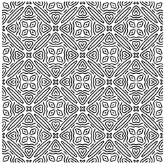 Abstract texture for fabric print, card, table cloth, furniture, banner, cover, invitation, decoration, wrapping. seamless repeating pattern.Black and white pattern.