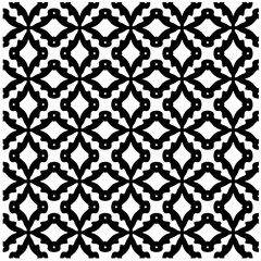 Fototapeta premium Abstract texture for fabric print, card, table cloth, furniture, banner, cover, invitation, decoration, wrapping. seamless repeating pattern.Black and white pattern.
