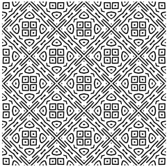 Abstract texture for fabric print, card, table cloth, furniture, banner, cover, invitation, decoration, wrapping. seamless repeating pattern.Black and white pattern.