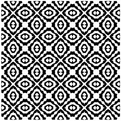 Fototapeta premium Abstract texture for fabric print, card, table cloth, furniture, banner, cover, invitation, decoration, wrapping. seamless repeating pattern.Black and white pattern.