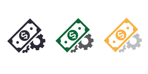 Financial Management and Optimization Icon Set