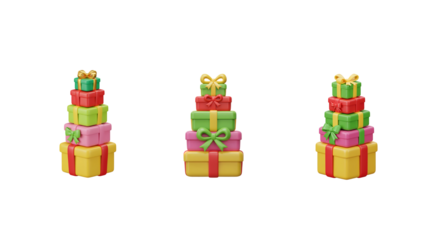 3d Gift Stack png