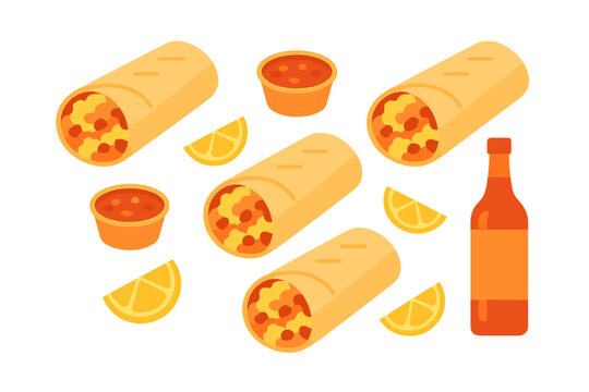 clipart breakfast burrito