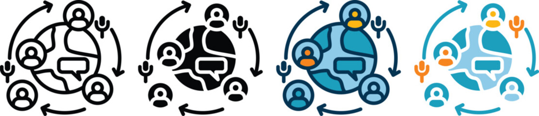 online meeting multiple style collection