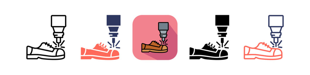 Footwear Production multiple icon
