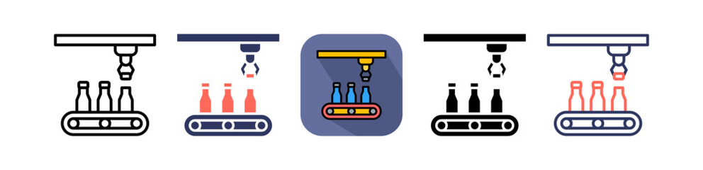 Plastic Manufacturing multiple icon
